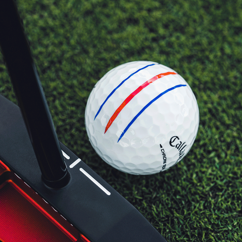 Callaway Chromesoft Triple Track valkoinen logopallo - Image 2
