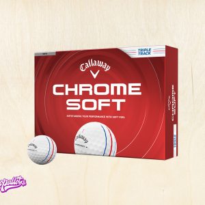 Callaway Chromesoft Triple Track valkoinen logopallo
